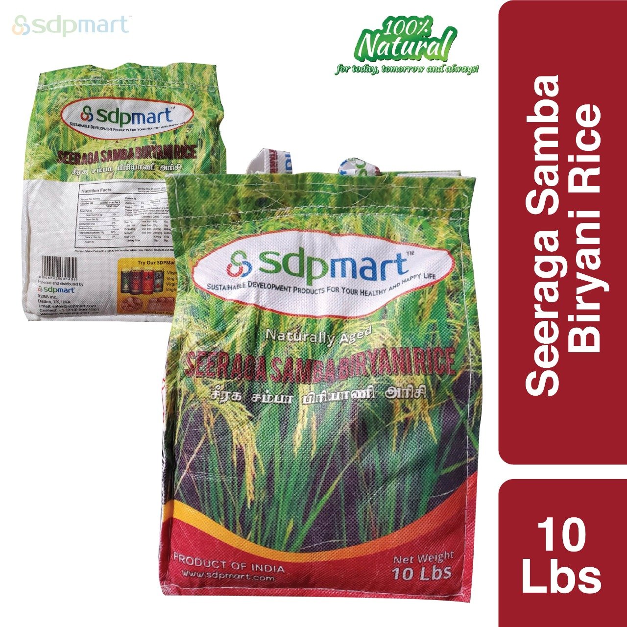 SDPMart Premium Seeraga Samba Rice - 10 Lbs – SpicaNaturals