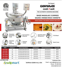 Load image into Gallery viewer, SDPMart COSMOS Cook Wok - 150 Ltr
