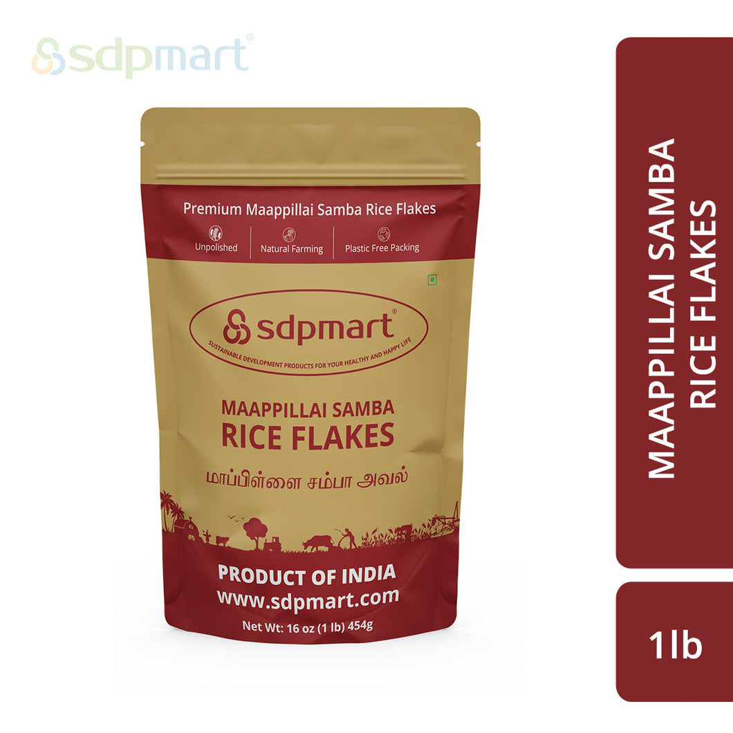 SDPMart Maappillai Samba Rice Flakes - 1lb - SDPMart